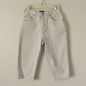 VTG Bill Blass Cream Denim Capris